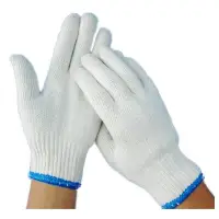 在飛比找Yahoo!奇摩拍賣優惠-現貨熱銷-萬業熱賣-勞保手套出口棉紗棉線手套工作白手套耐磨加