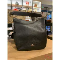 在飛比找蝦皮購物優惠-【美國outlet正品】COACH  素面拉鍊 肩背包 側背