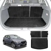 Boot Liner Back Seat Protector for Mazda CX-3 CX3 2015-2025 All Weather Heavy Duty Cargo Car Trunk Kick Mats