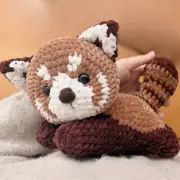 Red Panda Crochet Amigurumi, Handmade Crochet Amigurumi Toy Gift, Red Panda