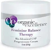 Organic Excellence - Feminine Balance Therapy Bio-Identical Progesterone Cream Fragrance-Free - 2 oz.