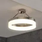 LED Semi Flush Mount 15.75", 25W, 3000K Dimmable Ceiling Mount for Living Room