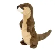 River Otter soft plush toy standing stuffed animal 10"/25cm WILD REPUBLIC - NEW