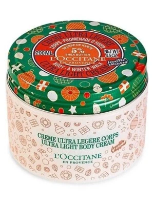 L'Occitane 5% Shea Butter Winter Walk Ultra Light Body Cream 4.5 oz SEALED