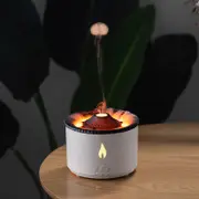 Simulation Flaming Mountain Aroma Diffuser Humidifier Desktop Ambient Light Ornament