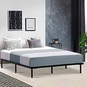 Artiss Queen Metal Bed Frame with Headboard(Base Only), Metal Platform Bed with Easy Assembly, 300kg Capacity Heavy-Duty Metal Slats with Under Bed Storage for Master Bedroom/Guest Room, Black