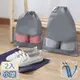 Viita 可見式透明窗防汙防塵旅行鞋子收納袋 小號灰/2入