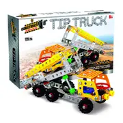 129pc Construct IT DIY Tip Truck Toy w/ Tools Play Build Assembly Kit Kids 8y+