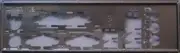 ASUS I/O IO SHIELD BLENDE BRACKET AT3GC-I, P5SD2-A