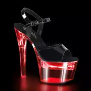 Pleaser Flashdance-709 Exotic, Clubwear, Ankle Strap 7" Heel Platform Sandal.