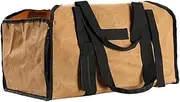 MAGICLULU Firewood Container Canvas Firewood Storage Bag Camping Organizer Waterproof and Easy to Fold and Store