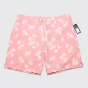 Travis Mathew Board Shorts W35 Macadamia Nut Heather Blush Pink