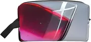 [FSCEV] Red Wine Bottle Glass Storage Bag Toiletry Bag Travel Bag Cute Cosmetic Bag Makeup Accessories, White, One Size
