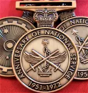 Replica x10 Australian Anniversary of National Service Medal military army navy