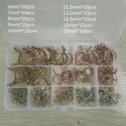 100pcs Hose Clamp High Quality Zinc Plated Spring Clips Gear Hose Fuel Line
