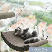在飛比找樂天市場購物網優惠-貓吊床薄荷士多美國KH貓吊床貓抓板可替換抓板超強吸盤曬太陽貓