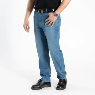 【Last Taiwan Jeans 最後一件台灣牛仔褲】涼感輕薄中直筒 台灣製牛仔褲 淺藍#97493(偏薄款、中彈力)