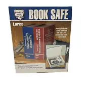 Bunker Hill Safes Book Large Sheet Steel 3 Dial Combination Lock #95814 Burgundy