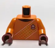 Lego - Minifigure Torso - Orange Sports Jersey