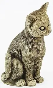 Small Standing Kitty Cat Garden Statues