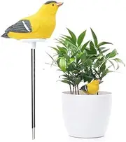 Daiilg Soil Moisture Meter Watering Alarm Bird Plant Water Tester Hygrometer Sensor Gardening Tool Kit for Planter Water Remind Warining Alert (Yellow)