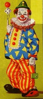 "Clown" Printed Needlepoint Tapestry Canvas 8059