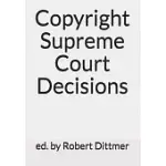 COPYRIGHT SUPREME COURT DECISIONS