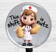 Medical Nurse Badge Holder, Crazy Shift Badge Reel, Medical Retractable 6583