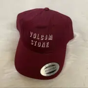NEW wTag-VOLCOM Maroon Moon Dance Adjustable Dad Hat OS