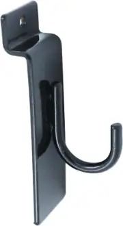 25 Black 1" Slatwall Metal Hooks Slat Wall Display Hook Slat Grid Panels