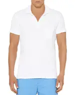 Orlebar Brown Cotton Terry Solid Tailored Fit Polo Shirt