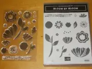 Stampin'Up! BLOOM BY BLOOM photopolymer TWO-STEP stamp set of 17 NEW