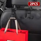 2x Car Seat Back Headrest Hooks Bag Storage Hanger Holder Hook Kit Accessories