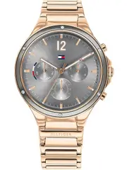 Tommy Hilfiger 1782277 Grey Dial Rose Gold Stainless Steel Womens Watch