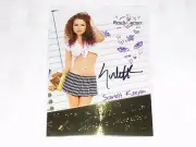 2014 Benchwarmer SCARLETT KEEGAN #21 HFT School Girls Autograph PLAYBOY Playmate