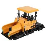 Alloy Diecast Paver Machine Paving Asphalt Highway Construction Truck 1:40 Engineering Vehicle Model Decoration Kid Toys,Yellow