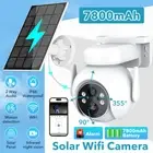 Solar Wireless WIFI Outdoor Home CCTV PTZ Security Camera Battery Solar Powered