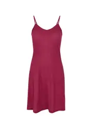 Hanro Ultralite Cotton Night Dress - Fuchsia M (UK12-14 / M)