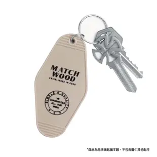 Matchwood Key Tag 美式房牌鑰匙圈 奶茶色黑字款 官方賣場