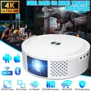 4K 2.4G/5G Dual WiFi Projector 12000LMS 1080P Bluetooth Video Home Theater 1G+8G