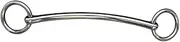 ＫＬＫＣＭＳ Horse Riding Snaffle Bit, Loose O Ring Dog Bone Snaffle Mouth Bit for Farmhouse Outdoor Enthusiasts Equestrian