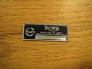 Triumph Metal Display Plaque Diecast 1/24 1/18 1/43 Spitfire TR6 TR7 TR3 TR4 TR8