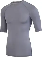 [Augusta Sportswear] Augusta 2606 Hyperform Compression Half Sleeve Shirt Graphite 2XL