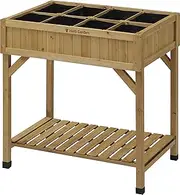 VegTrug FSC Raised Garden Herb Planter, Natural