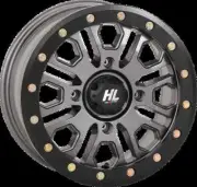 HL23 Wheel Gun Metal Gray 14x7 4/156 5+2 +38mm Kawasaki Teryx KRX 1000 20-22