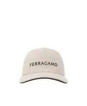 Logo baseball cap One size White