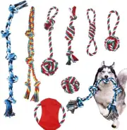 Dog Toy,Dog Rope Toys,8 Pcs Dog Rope,Tug of War Dog Toy,Dog Toys for Large