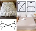 Bed Sheet Fasteners, 4Pcs Adjustable Sheet Straps Heavy Duty Bed Sheet Grippers