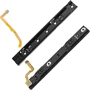 1 Pair Left and Right Handle Slides for Nintendo Switch, Replacement Professional Metal Slider Rail for Host Game Console Slide Rail,Right Joycon Slide Rail Repair Kit