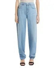 Emily Ratajkowski x Marella Barrel Leg Jeans in Blue Jeans